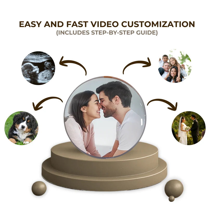 Memory Glow 3D Video Crystal Ball